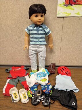 American Girl Boy Doll & extra outfits